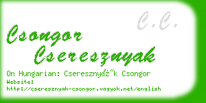 csongor cseresznyak business card